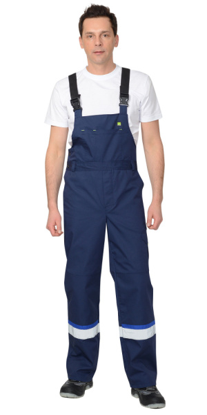Полукомбинезон "БОСТОН"   темно-синий с васильковой и чер. отд. (ЧЗ) Полукомбинезон "БОСТОН"   темно-синий с васильковой и чер. отд. (ЧЗ)