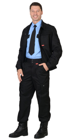 Костюм "Тайфун": куртка, брюки Тк. Rodos (245 гр/кв.м) черный