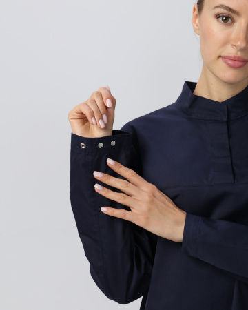 Костюм женский ХАССП-Стандарт NEW (тк.Смесовая,160), т.синий 