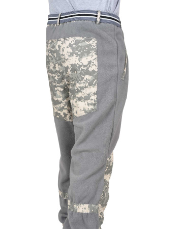 Костюм "ФИШЕР" летний, флисовый серый с отделкой КМФ Пустыня