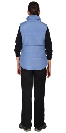 Жилет "SNOW" св.голубой с молочной  подкладкой флис (ЧЗ) Жилет "SNOW" св.голубой с молочной  подкладкой флис (ЧЗ)