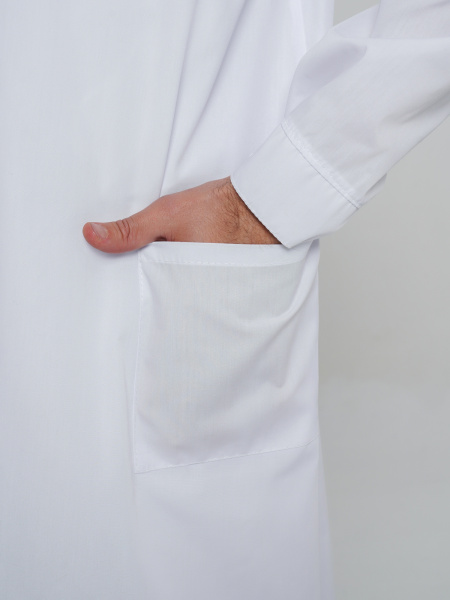 Халат рабочий мужской №202 отбеленный, ткань ТИСИ Халат рабочий мужской №202 отбеленный, ткань ТИСИ