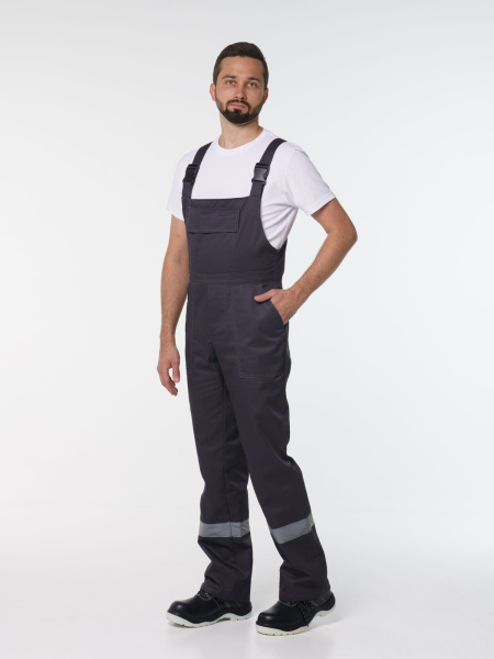 Полукомбинезон рабочий мужской №112 тёмно-серый СОП Полукомбинезон рабочий мужской №112 тёмно-серый СОП