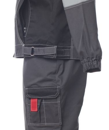 Костюм «ФОРМУЛА» п/к , т.серый/черный/красный