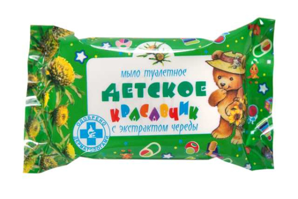 Мыло туалетное "Детское" Красавчик" 100 гр в обертке ЧЕРЕДА Мыло туалетное "Детское" Красавчик" 100 гр в обертке ЧЕРЕДА