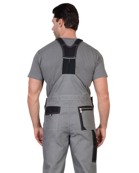 Полукомбинезон "Пекин" летний: серый с черным (ЧЗ) Полукомбинезон "Пекин" летний: серый с черным (ЧЗ)