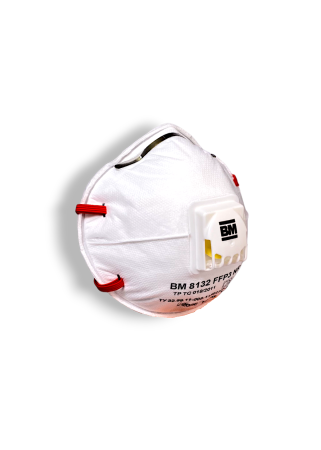 Полумаска фильтрующая для защиты от аэрозолей, чашеобразная, с клапаном выдоха ВМ 8132 FFP3 NR D