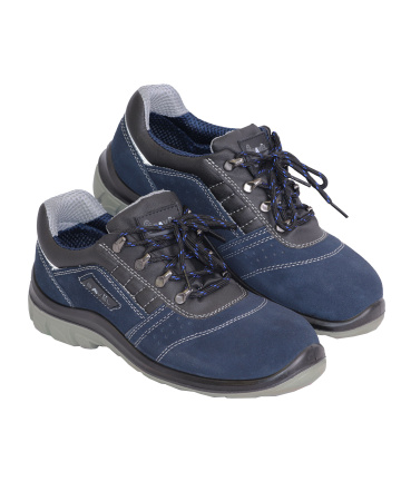 Полуботинки "Универсал", замша (синие), ПУ-ПУ