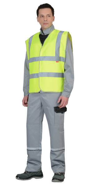 Жилет сигнальный "Универсал 400" G лимонный (тк. "Габарит")