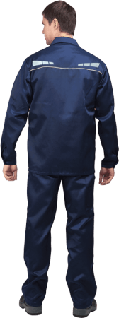 Костюм ОПЕРАТОР летний, т/синий, смесовая (Куртка, п/к) Кос 005 (ЧЗ)