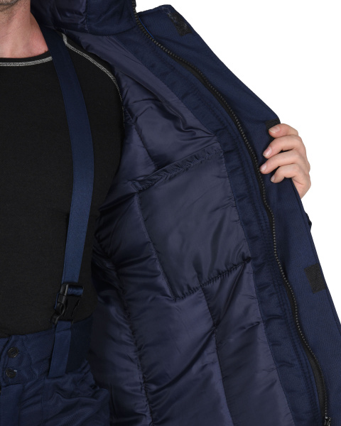 Костюм "Рост-Норд" куртка брюки, темно-синий с васильковым.Тк.Гретта (ЧЗ) Костюм "Рост-Норд" куртка брюки, темно-синий с васильковым.Тк.Гретта (ЧЗ)