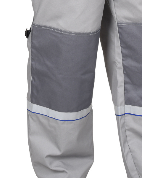 Полукомбинезон "Стан": св.серый со сред.-серым и васильковым (ЧЗ) Полукомбинезон "Стан": св.серый со сред.-серым и васильковым (ЧЗ)