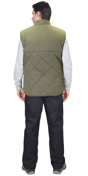 Жилет "ЕВРОПА" удлиненный (на подкладке флис) светлая олива (ЧЗ)