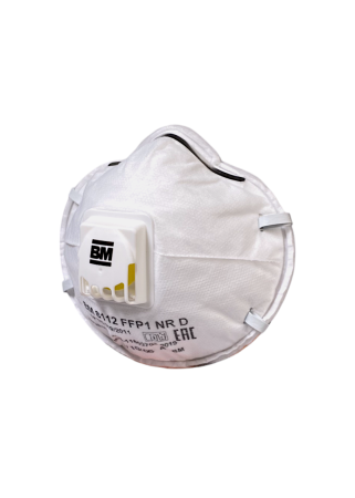Полумаска фильтрующая для защиты от аэрозолей, чашеобразная, с клапаном выдоха ВМ 8112 FFP1 NR D
