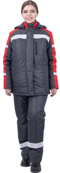 Костюм РОУД зим, жен. т.серый-красный Кос 228 Оксфорд 240, пл. 130 г/м² Оксфорд 240, пл. 130 г/м² ЧЗ Костюм РОУД зим, жен. т.серый-красный Кос 228 Оксфорд 240, пл. 130 г/м² Оксфорд 240, пл. 130 г/м² ЧЗ