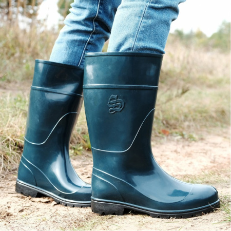 Сапоги ПВХ НМС КЩС с металлоподноском и металлостелькой, женские, высота 34, черные