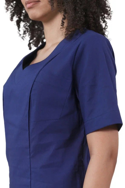 Костюм медицинский женский синий "Роксана", бязь (ЧЗ) Костюм медицинский женский синий "Роксана", бязь (ЧЗ)