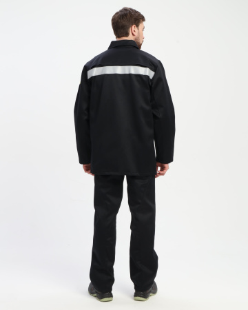 Костюм сварщика с усилением Арсенал-СОП 3 кл.защиты (тк.Хлопок-ОП,490) брюки, черный