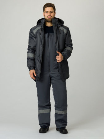 Куртка зимняя Прогресс (тк.Оксфорд), темно-серый (ЧЗ)