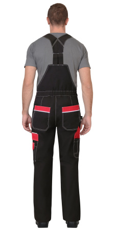 Полукомбинезон "АГАТ" черный с красным (малиновым) (ЧЗ) Полукомбинезон "АГАТ" черный с красным (малиновым) (ЧЗ)