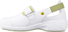 Полуботинки (тип туфли) SAMANTHA (САМАНТА), женские, кожаные ЭВА/резина (белый+зеленый/LGN КРО 4353