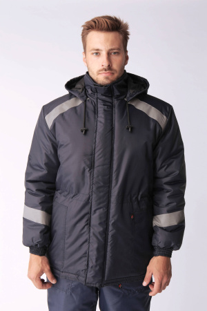 Куртка зимняя Прогресс (Оксфорд), темно-синий (ЧЗ) Куртка зимняя Прогресс (Оксфорд), темно-синий (ЧЗ)