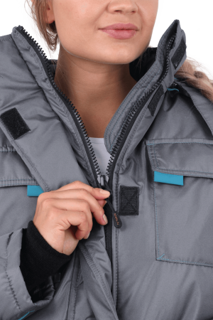 Костюм ГАЛАКТИКА зимний, серый-бирюза, женский (Куртка+брюки) Кос 487 (ЧЗ) Костюм ГАЛАКТИКА зимний, серый-бирюза, женский (Куртка+брюки) Кос 487 (ЧЗ)