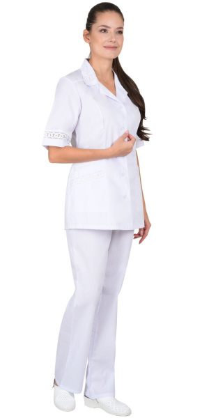 Костюм "Адель" женский: белый  Костюм "Адель" женский: белый