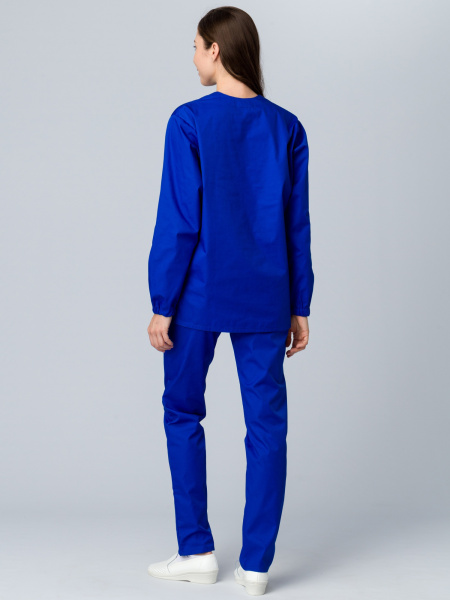 Женский костюм ХАССП-Стандарт (ткань Оптима, 160), васильковый Женский костюм ХАССП-Стандарт (ткань Оптима, 160), васильковый