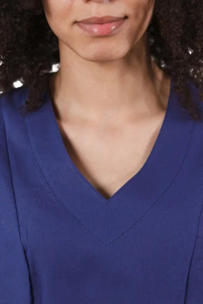 Костюм медицинский женский синий "Роксана", бязь (ЧЗ) Костюм медицинский женский синий "Роксана", бязь (ЧЗ)