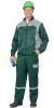 Костюм "ПРАКТИК-1"летн.: куртка, п/к. зеленый с серым  тк.CROWN-230 (ЧЗ)