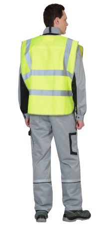 Жилет сигнальный "Универсал 400" G лимонный (тк. "Габарит")