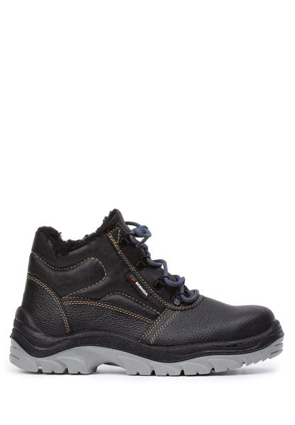 Ботинки кожаные утепленные БЕРГЕН ПУ/ТПУ, металлический подносок