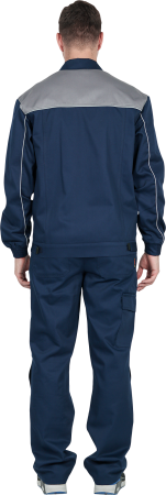 Костюм КОНФОРМ , т.синий-серый, куртка/брюки, пл. 255 г/м², КОС 588 (ЧЗ)