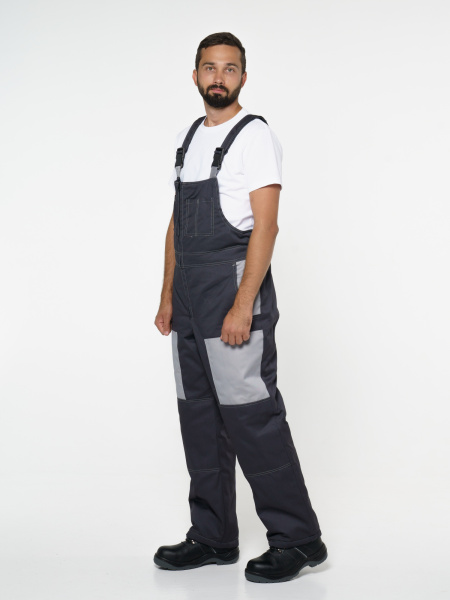 Костюм "Фаворит" зимний: куртка кор., п/комб. тёмно-серый с серым Костюм "Фаворит" зимний: куртка кор., п/комб. тёмно-серый с серым