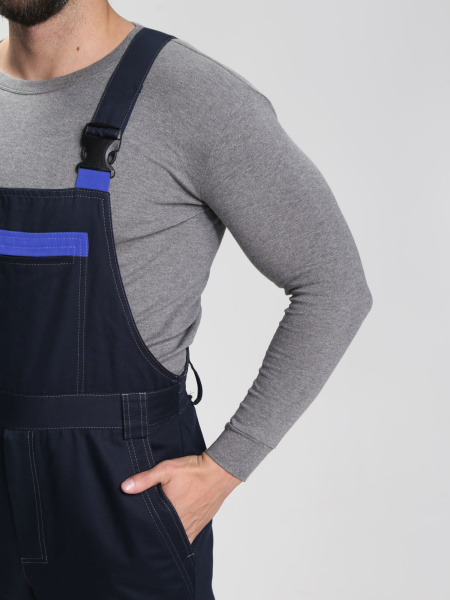 Полукомбинезон Алькор (тк.Карелия,260), т.синий/васильковый Полукомбинезон Алькор (тк.Карелия,260), т.синий/васильковый