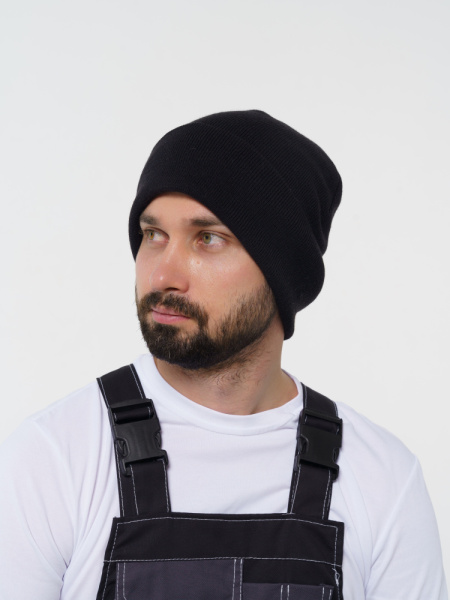 Шапка трикотажная с тинсулейтом черная