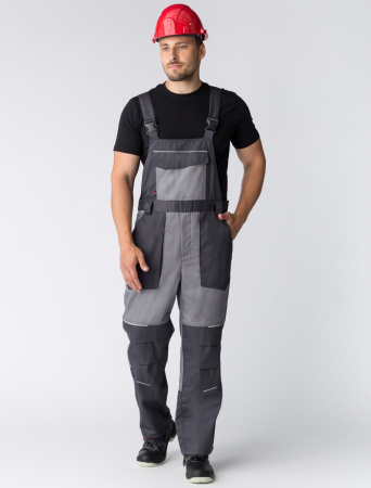 Полукомбинезон Лидер IMP (тк.Смесовая,240), т.серый/св.серый (ЧЗ)