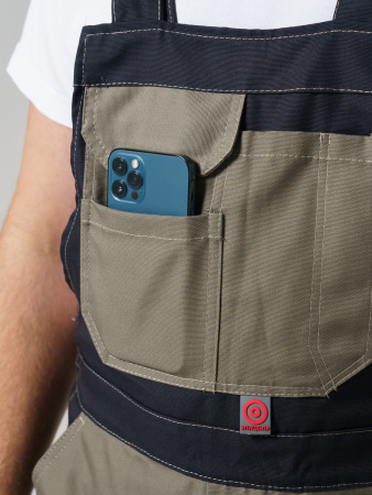 Полукомбинезон рабочий мужской №116 хаки, черный, СОП, ткань Канвас Полукомбинезон рабочий мужской №116 хаки, черный, СОП, ткань Канвас