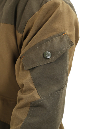 Костюм демисезонный "ГОРКА" куртка/брюки, цвет: св.хаки/т.хаки, ткань: Полибрезент (ЧЗ)