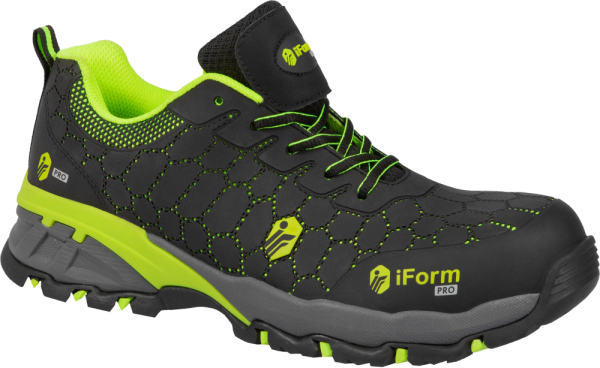 Полуботинки iForm® PRO (ПРО) с КП, черный-зеленый, ПОЛ 055