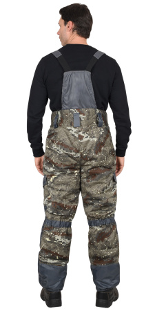 Костюм "ГОРКА" зимний: куртка дл.,брюки (тк.CROWN,отд. серый оксфорд) КМФ "Питон"