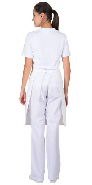 Фартук повара без грудки (бязь) белый (ЧЗ) Фартук повара без грудки (бязь) белый (ЧЗ)