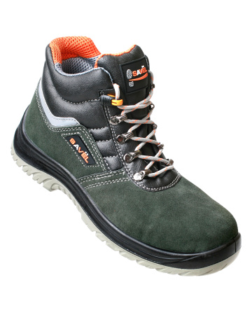 Ботинки "Универсал", замша (серые), ПУ-ПУ