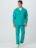 Мужской костюм ХАССП-База (ткань ТиСи, 120), бирюзовый (ЧЗ) Мужской костюм ХАССП-База (ткань ТиСи, 120), бирюзовый (ЧЗ)