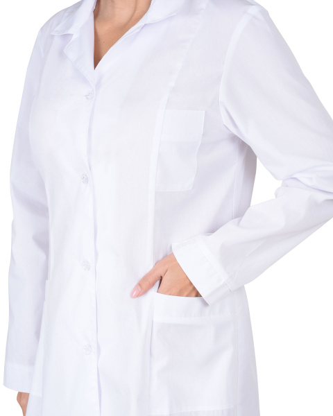 Халат женский с рельефами белый (ЧЗ) Халат женский с рельефами белый (ЧЗ)