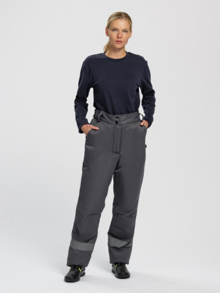 Брюки зимние женские Вьюга СОП (тк.Смесовая,210), т.серый (ЧЗ)