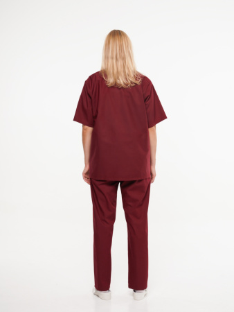 Куртка рабочая универсальная №104 (блуза) бордо, ткань ТИСИ Куртка рабочая универсальная №104 (блуза) бордо, ткань ТИСИ