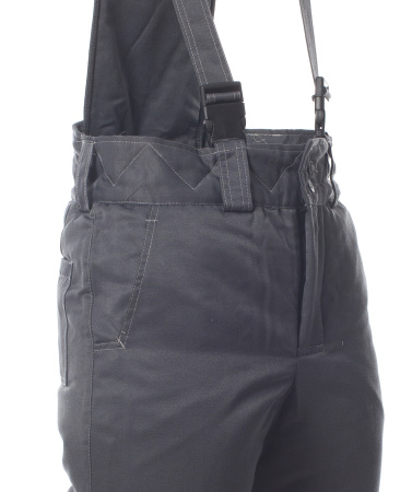 Костюм "Фаворит" зимний: куртка дл., брюки тёмно-серый с серым и красным тк. CROWN-230 Эталон (ЧЗ)