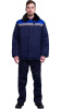 Куртка зимняя мужская "Бригадир" КУР951, т.синий/василек